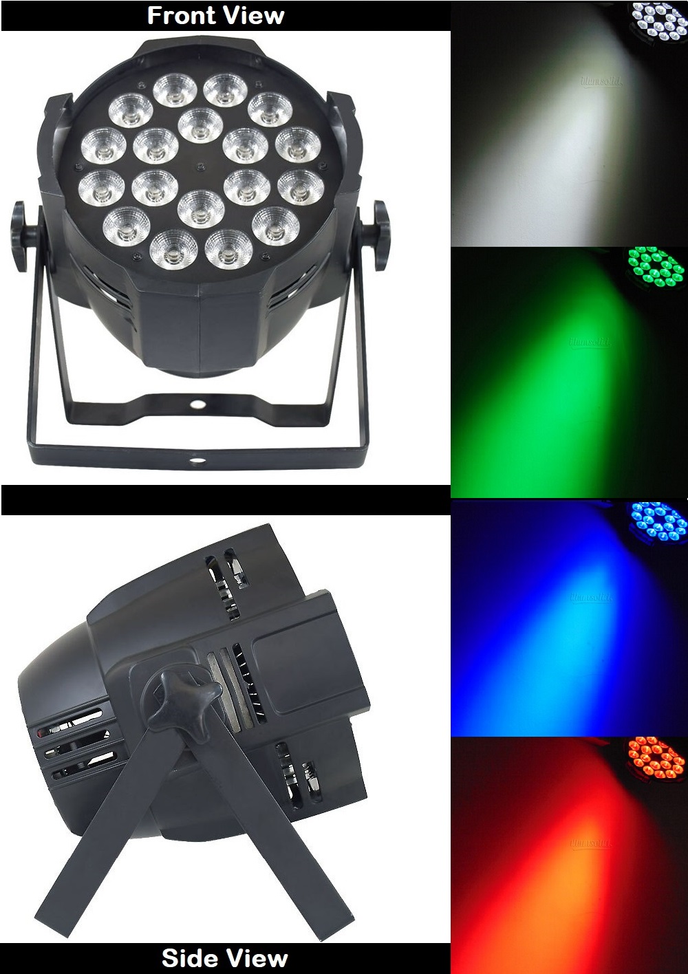 Professional Disco Stage DJ Party Wash LED Light DMX512 PARCAN 6in1 RGBWA-UV.NEW