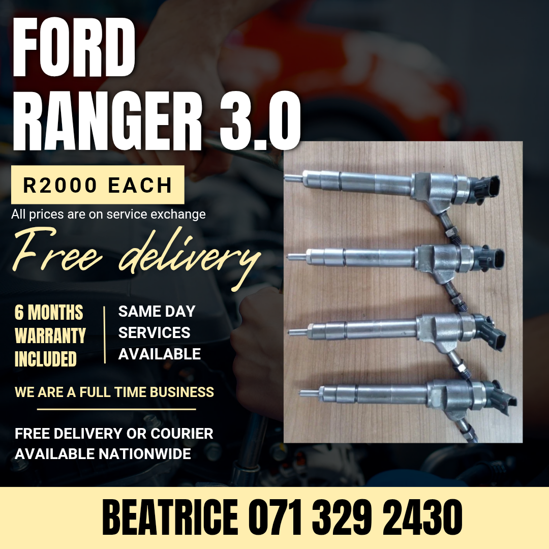 FORD RANGER 3.0 DIESEL INJECTORS FOR SALE WITH WARRANTY - Private Seller FORD RANGER 3.0 DIESEL INJECTORS FOR SALE WITH WARRANTY - Private Seller