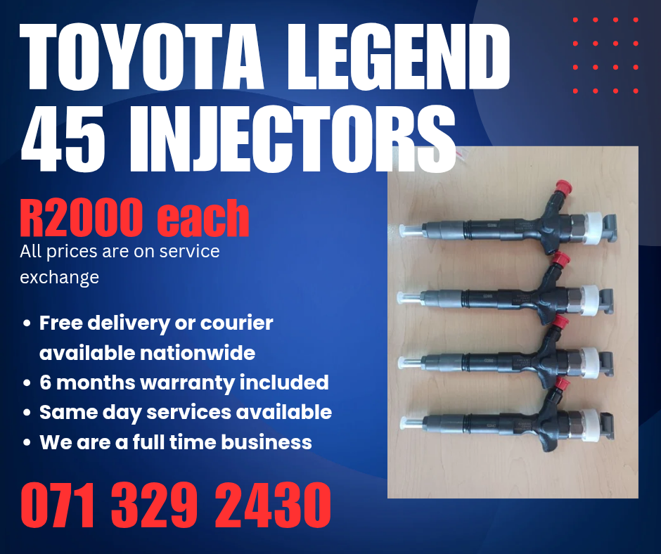 TOYOTA LEGEND 45 DIESEL INJECTORS FOR SALE WITH WARRANTY - Private Seller