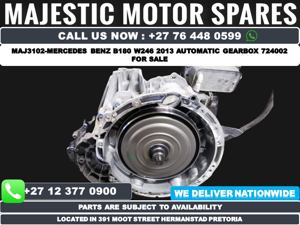 2013 Mercedes Benz B180 W246 A724.002 gearbox for sale - Private Seller 2013 Mercedes Benz B180 W246 A724.002 gearbox for sale - Private Seller