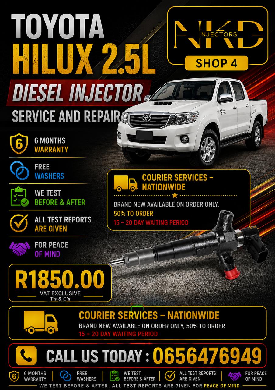Toyota_Hilux_2.5L_Diesel_Injectors_On_Recon - Private Seller Toyota_Hilux_2.5L_Diesel_Injectors_On_Recon - Private Seller