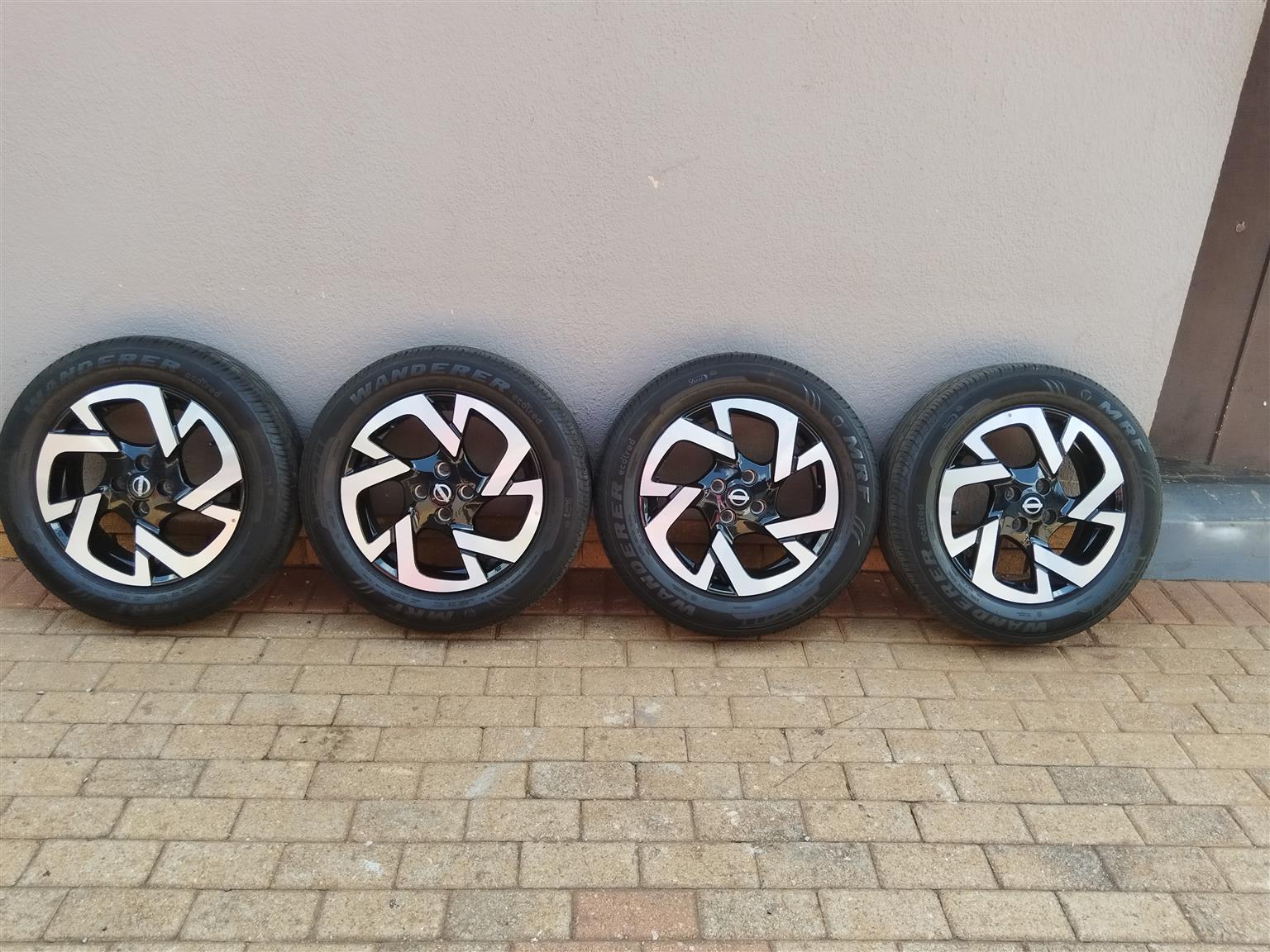 OEM Nissan Magnite Mags and tyres - Private Seller OEM Nissan Magnite Mags and tyres - Private Seller