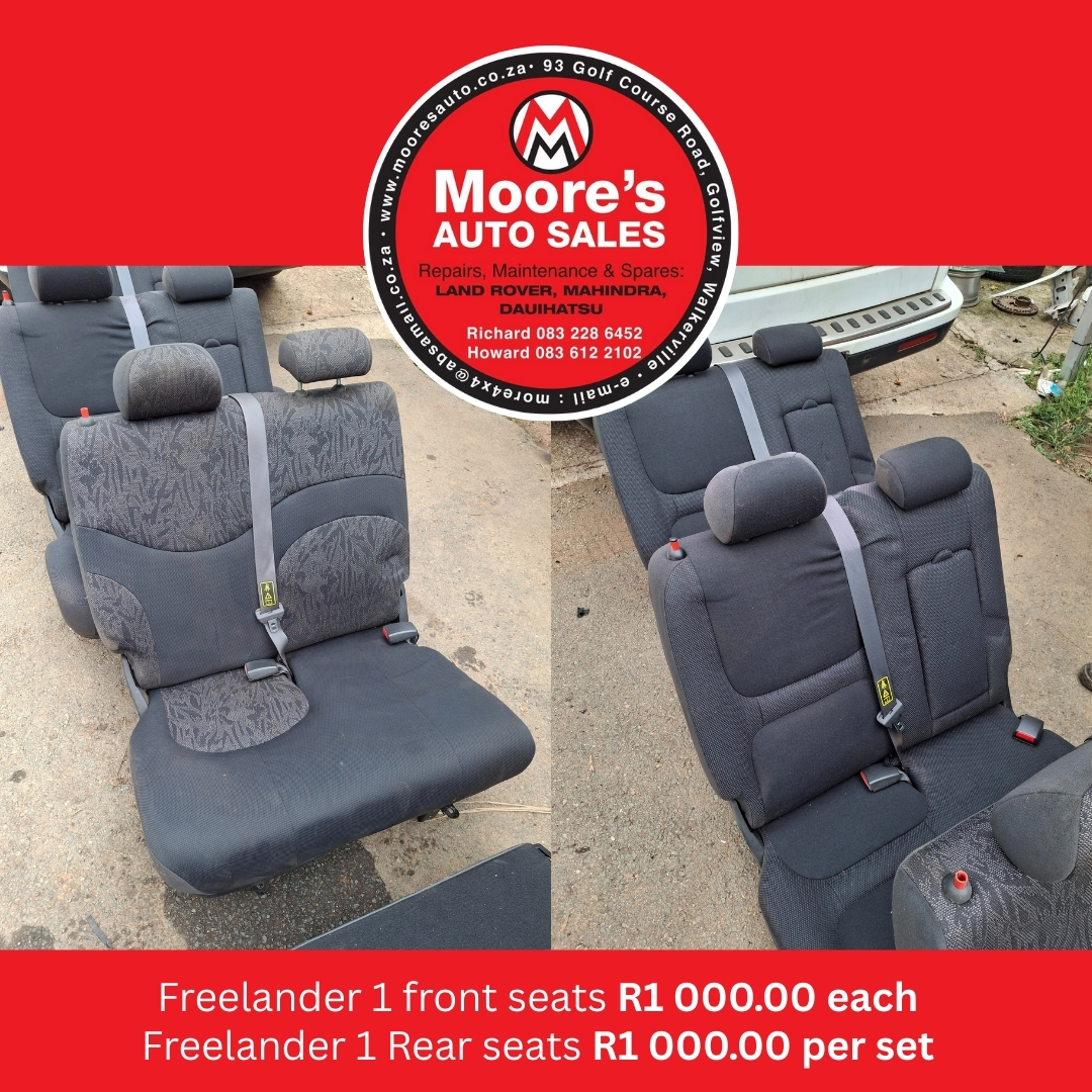 Freelander 1 front seats Freelander and 1 Rear seats - Private Seller