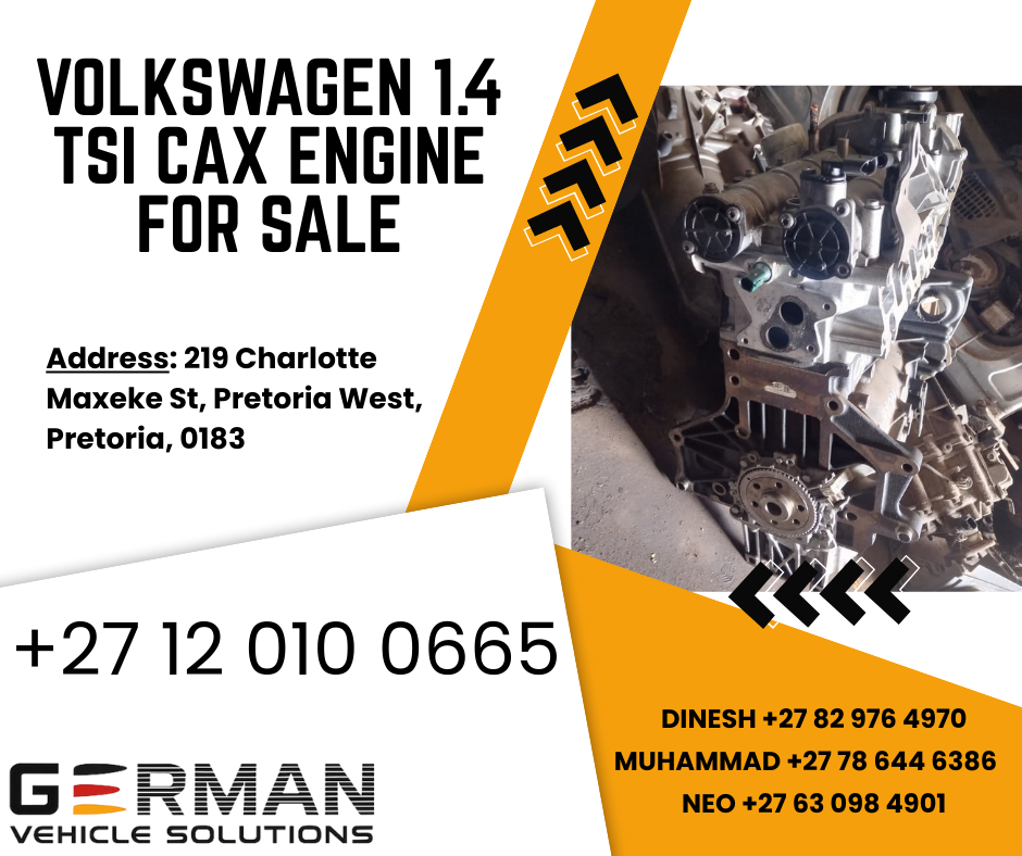 cax 1.4 Volkswagen tsi engine for sale used - Private Seller cax 1.4 Volkswagen tsi engine for sale used - Private Seller