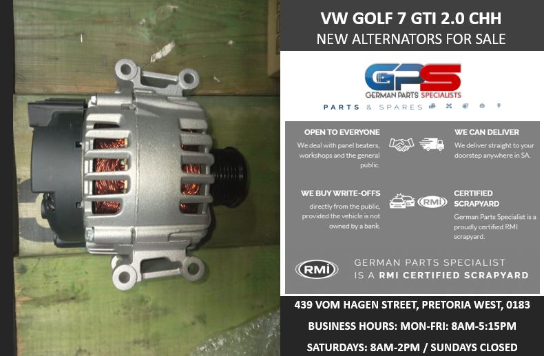 VW GOLF 7 GTI 2.0 CHH NEW ALTERNATORS FOR SALE - Private Seller VW GOLF 7 GTI 2.0 CHH NEW ALTERNATORS FOR SALE - Private Seller