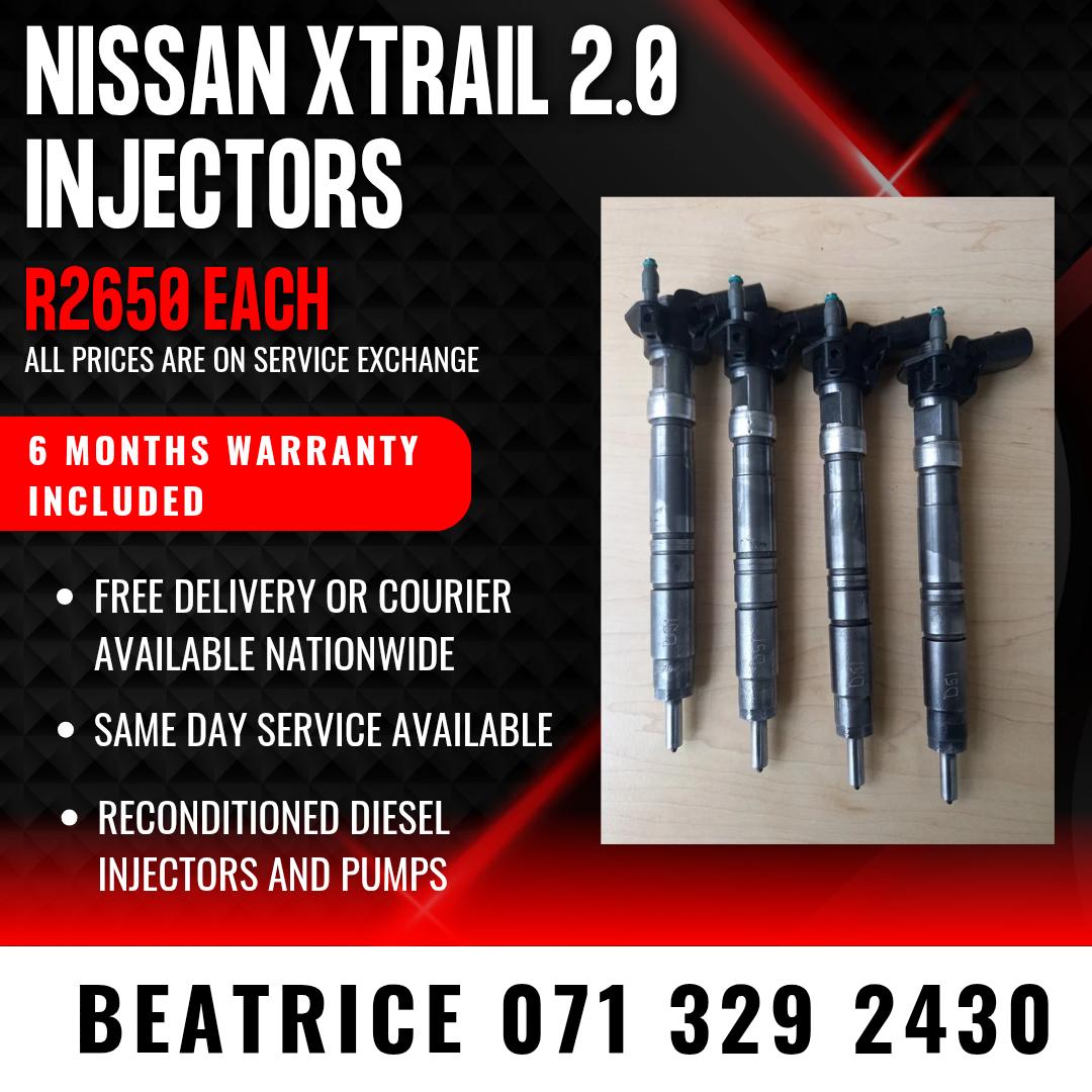 NISSAN XTRAIL 2.0 INJECTORS FOR SALE WITH WARRANTY INCLUDED - Private Seller NISSAN XTRAIL 2.0 INJECTORS FOR SALE WITH WARRANTY INCLUDED - Private Seller