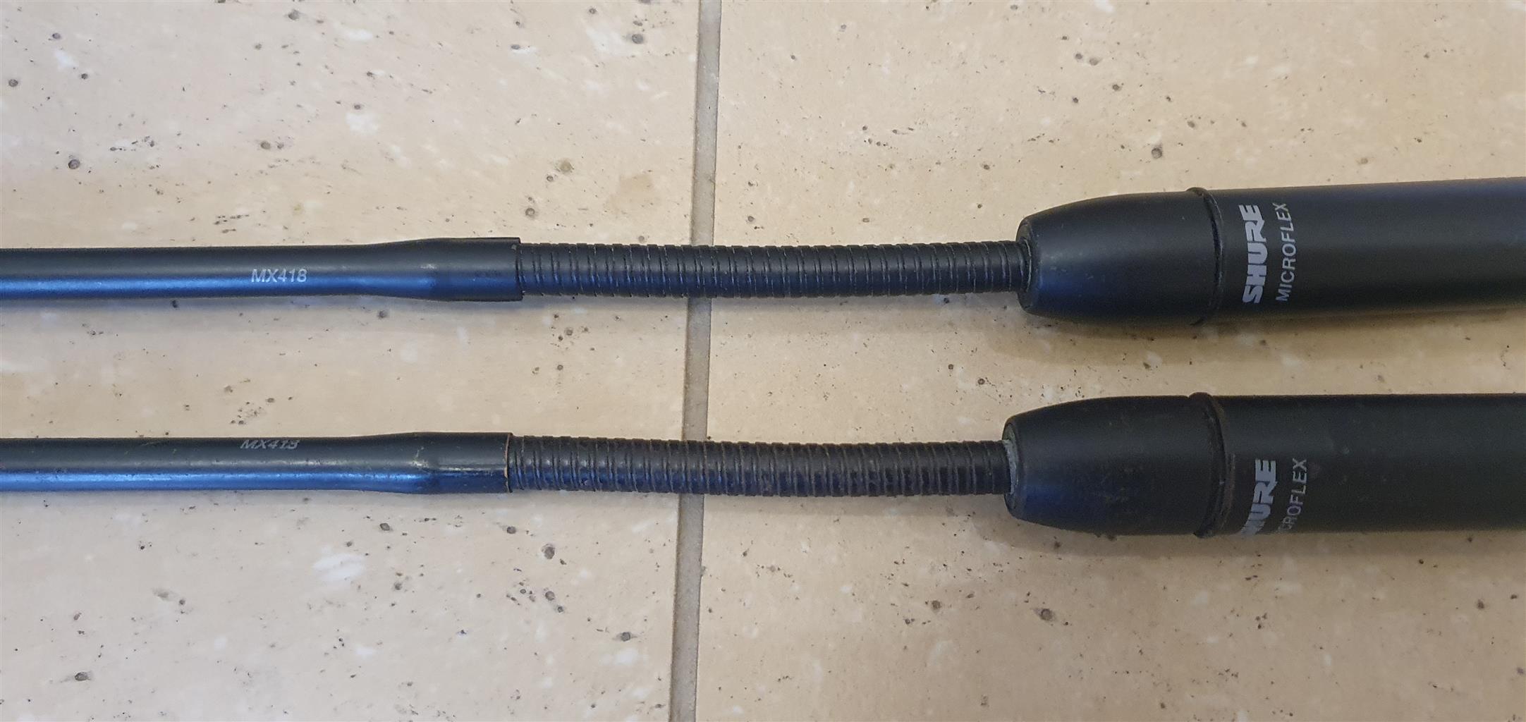 Bundle of Pulpit Mics Shure MX418 /Sennheiser COM190