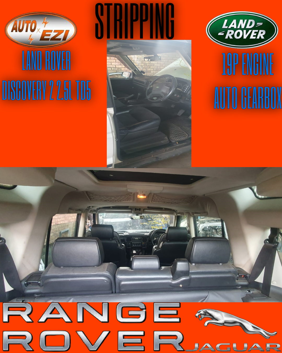 LAND ROVER DISCOVERY 2 2.5L TD5 STRIPPING FOR SPARES - Private Seller LAND ROVER DISCOVERY 2 2.5L TD5 STRIPPING FOR SPARES - Private Seller