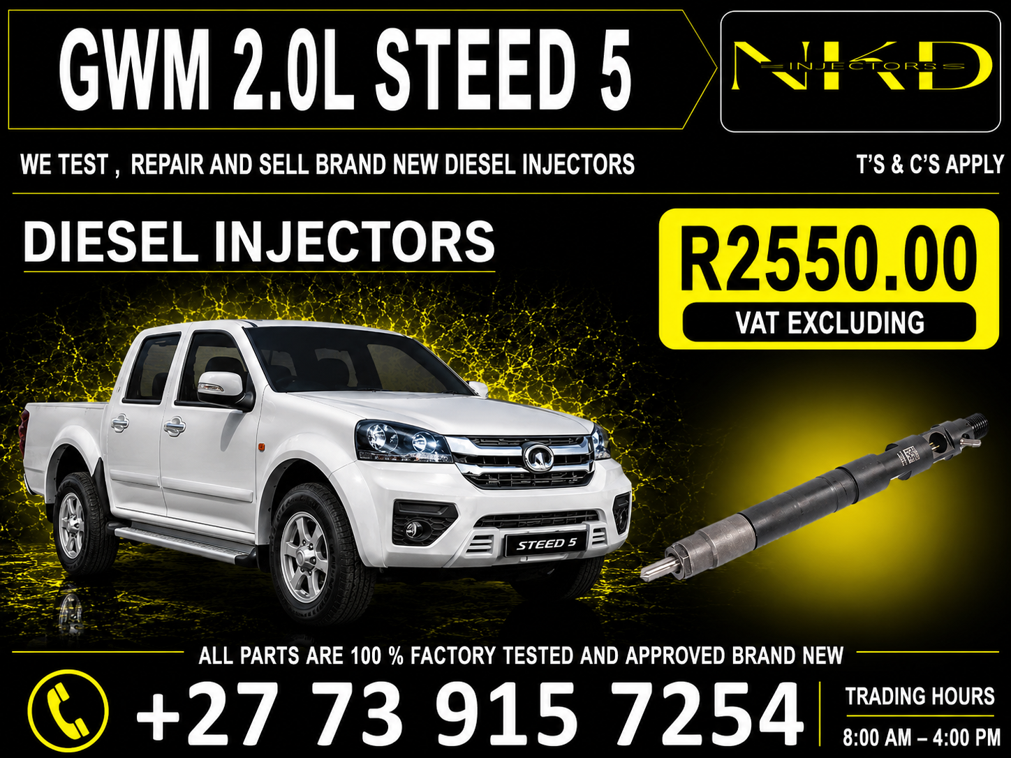 Injectors_GWM_2.0L_STEED 5_Delphi - Private Seller Injectors_GWM_2.0L_STEED 5_Delphi - Private Seller