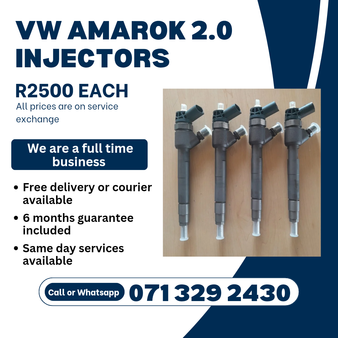 VW AMAROK 2.0 DIESEL INJECTORS FOR SALE WITH WARRANTY - Private Seller VW AMAROK 2.0 DIESEL INJECTORS FOR SALE WITH WARRANTY - Private Seller