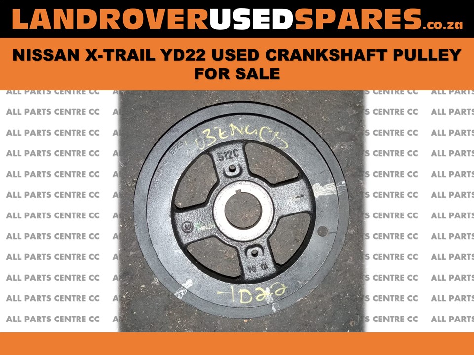 Nissan X-Trail YD22 crankshaft pulley used for sale