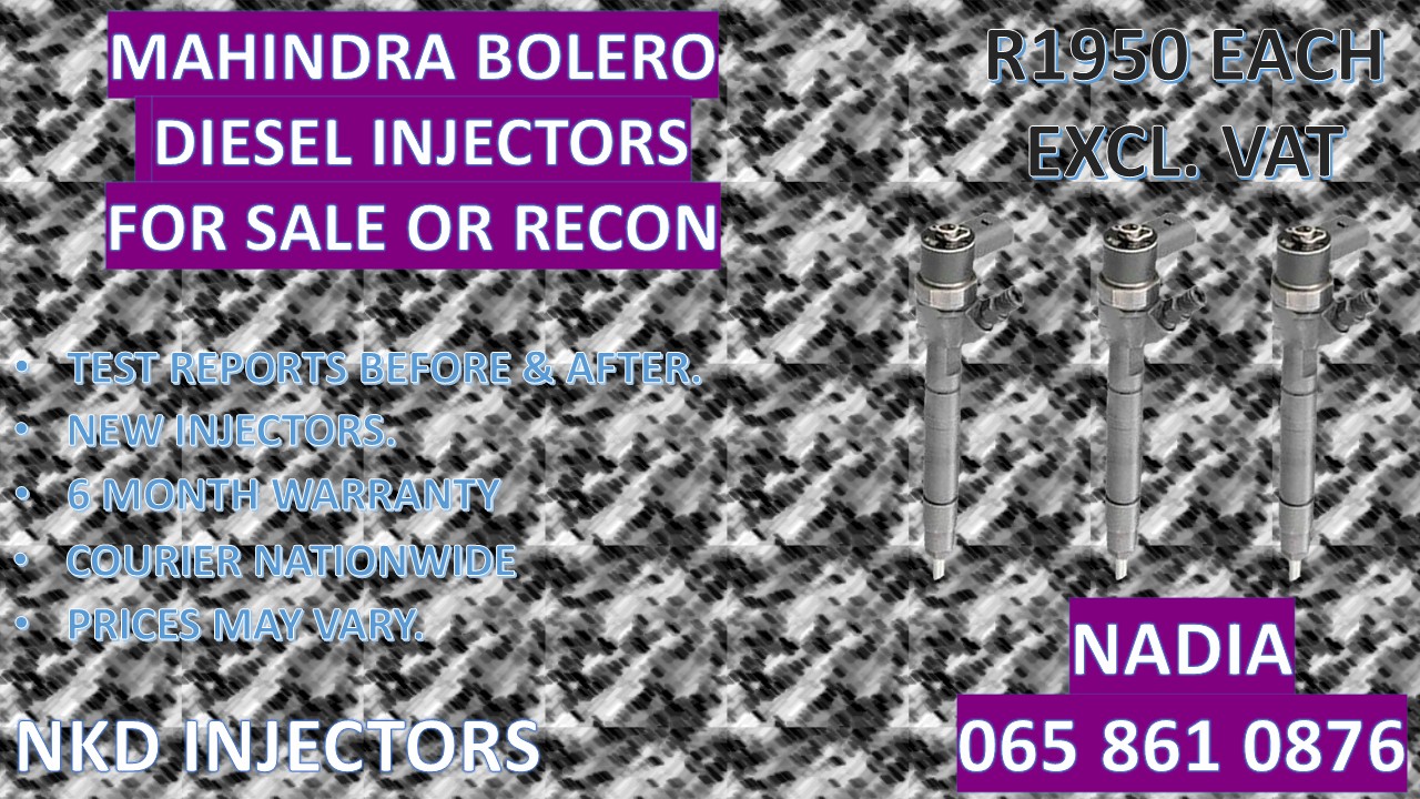 DIESEL INJECTORS FOR SALE FOR MAHINDRA BOLERO - Private Seller DIESEL INJECTORS FOR SALE FOR MAHINDRA BOLERO - Private Seller
