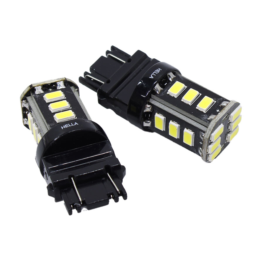 Hella 3157W P27 T20 LED White Bulbs (pair)