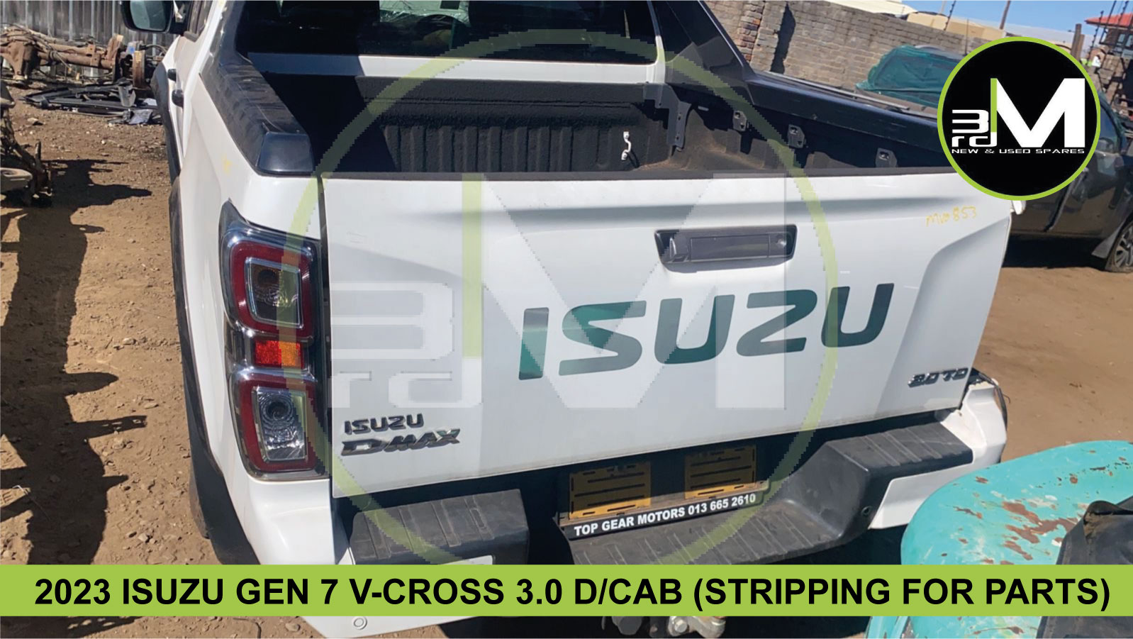 2023 ISUZU GEN 7 V-CROSS 3.0 D/CAB (STRIPPING FOR PARTS)