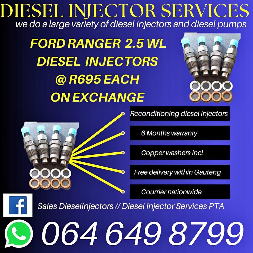 Ford Ranger 2.5 WL diesel injectors - Private Seller Ford Ranger 2.5 WL diesel injectors - Private Seller