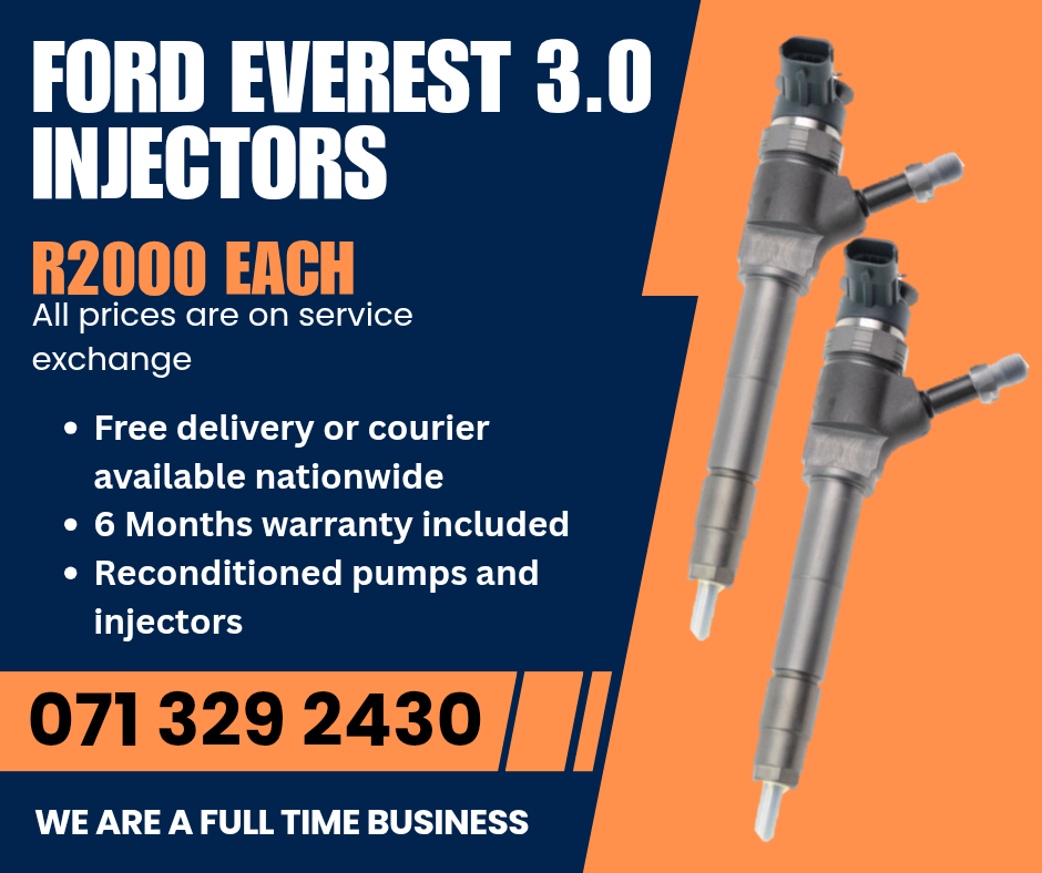 FORD EVEREST 3.0 INJECTORS FOR SALE WITH WARRANTY - Private Seller FORD EVEREST 3.0 INJECTORS FOR SALE WITH WARRANTY - Private Seller