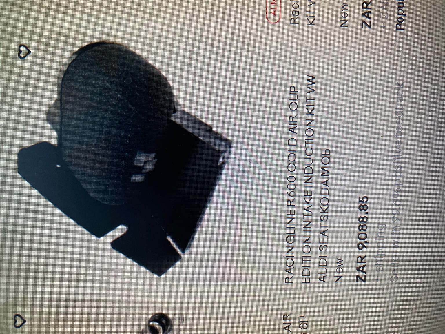 VW Audi cold air forced intake induction - Private Seller