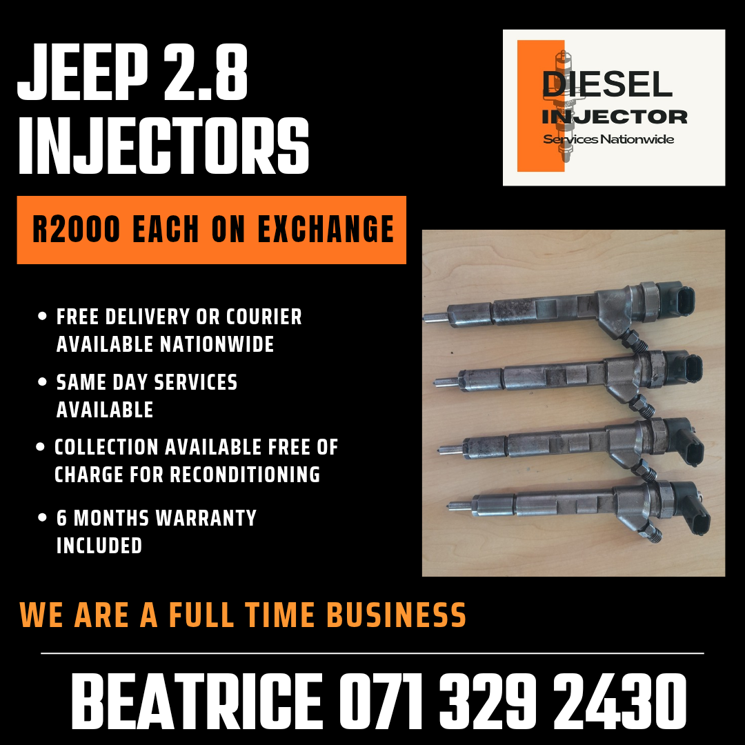 JEEP 2.8 DIESEL INJECTORS FOR SALE WITH WARRANTY - Private Seller JEEP 2.8 DIESEL INJECTORS FOR SALE WITH WARRANTY - Private Seller