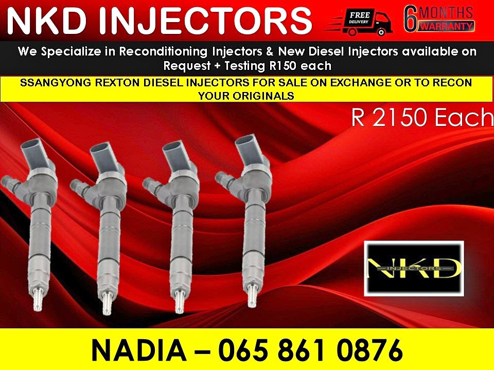 SSANGYONG REXTON DIESEL INJECTORS FOR SALE OR RECON