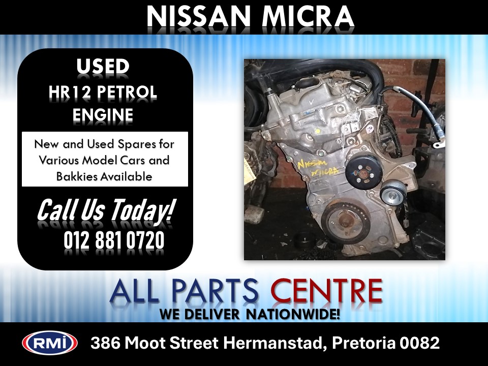 Nissan Micra Used HR12 Petrol Engine for Sale Nissan Micra Used HR12 Petrol Engine for Sale
