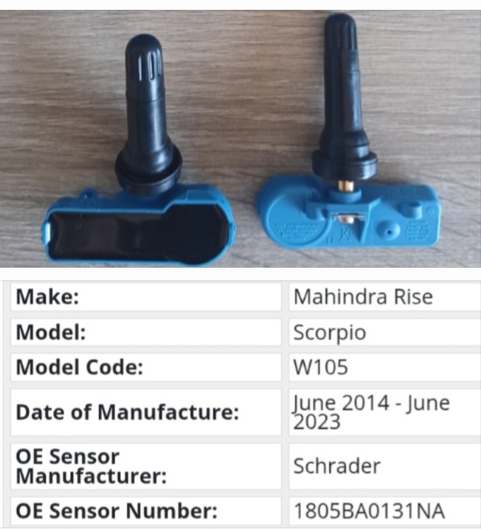 Mahindra Scorpio TPMS tyre pressure monitor sensors and valves - Private Seller Mahindra Scorpio TPMS tyre pressure monitor sensors and valves - Private Seller
