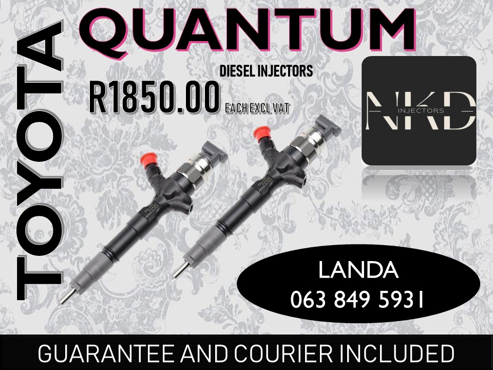 TOYOTA QUANTUM DIESEL INJECTORS BLOEMFONTEIN FREE STATE - Private Seller TOYOTA QUANTUM DIESEL INJECTORS BLOEMFONTEIN FREE STATE - Private Seller