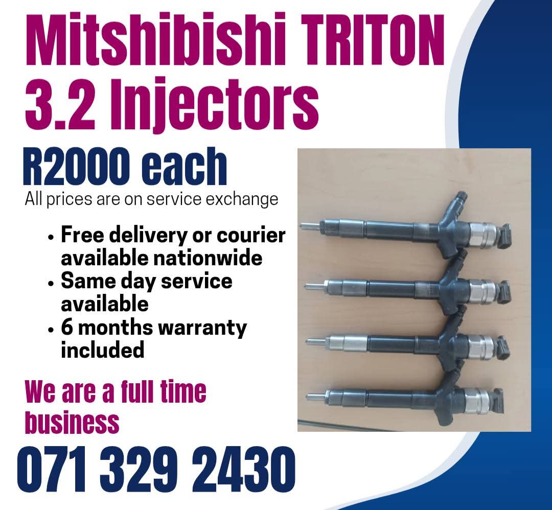 MITSHUBISHI TRITON 3.2 INJECTORS FOR SALE WITH WARRANTY INCLUDED - Private Seller MITSHUBISHI TRITON 3.2 INJECTORS FOR SALE WITH WARRANTY INCLUDED - Private Seller