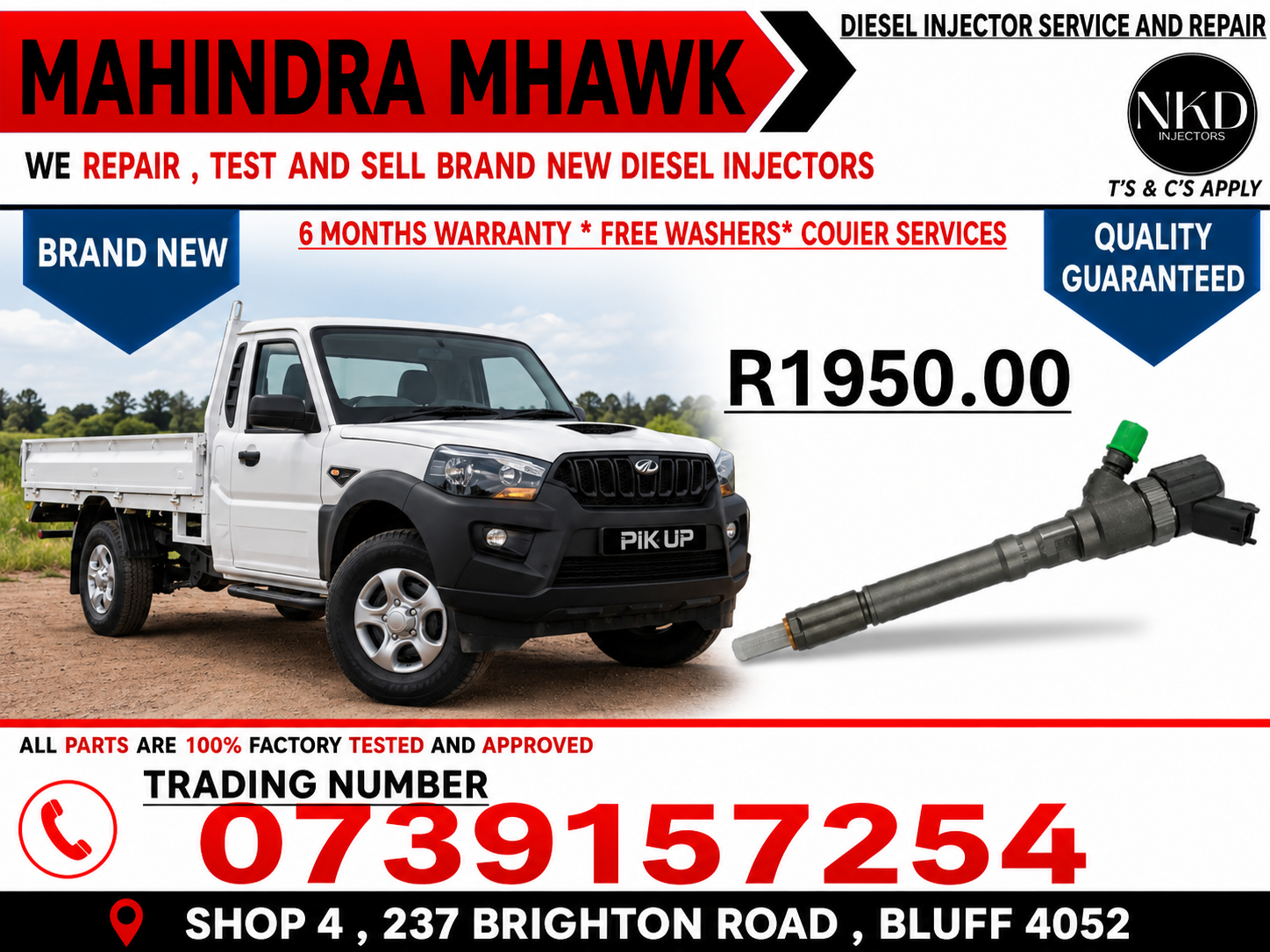 MAHINDRA MHAWK INJECTORS LET US ASSIST - Private Seller MAHINDRA MHAWK INJECTORS LET US ASSIST - Private Seller