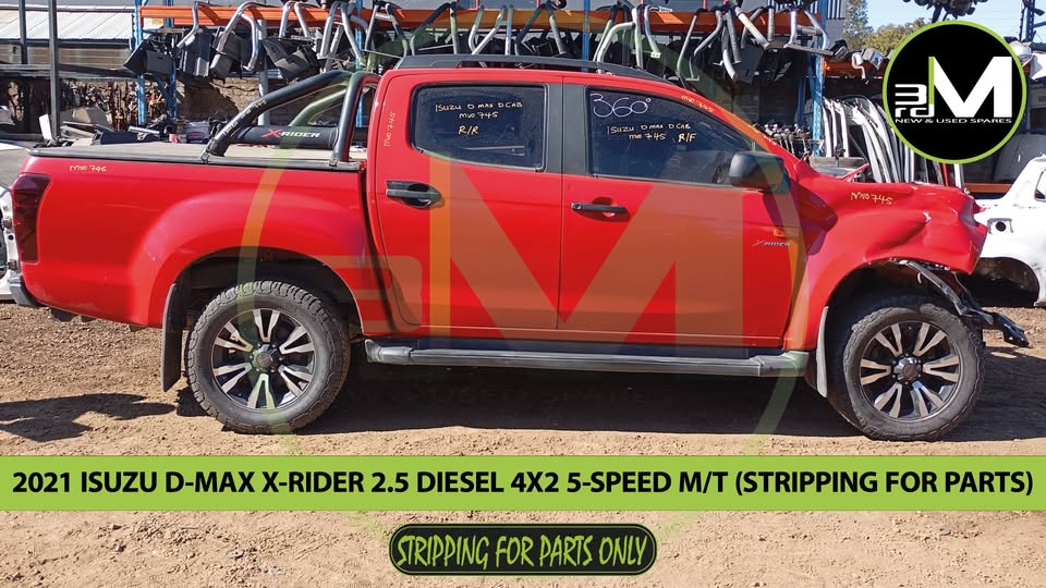 2021 ISUZU DMAX X-RIDER 2.5 TURBO DIESEL 4JK1 4X2 5 SPEED MANUAL (STRIPPING FOR PARTS)