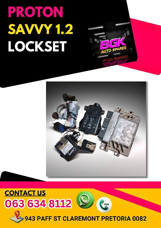 Used Proton savvy 1.2 lockset Call or WhatsApp for prices for sale