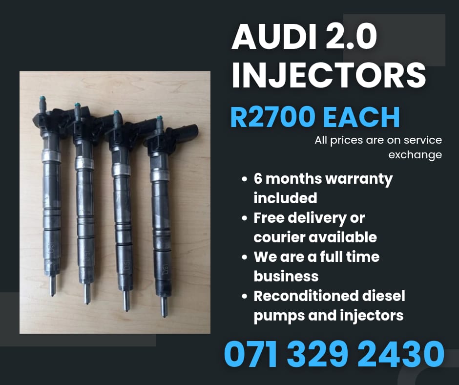 AUDI 2.0 INJECTORS FOR SALE WITH WARRANTY INCLUDED - Private Seller AUDI 2.0 INJECTORS FOR SALE WITH WARRANTY INCLUDED - Private Seller