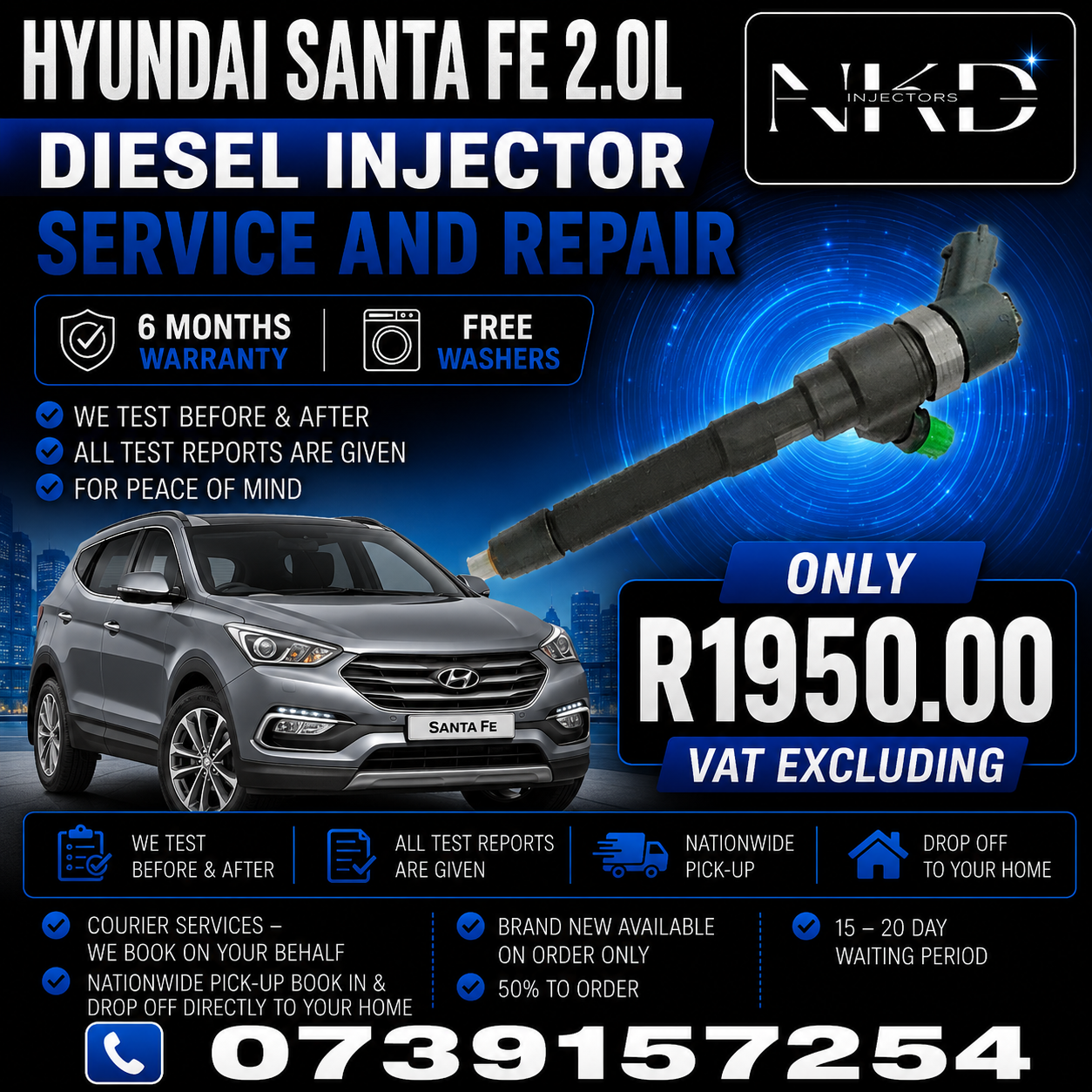 Hyundai_Santafe_2.0L_Injectors_On_Recondition - Private Seller Hyundai_Santafe_2.0L_Injectors_On_Recondition - Private Seller