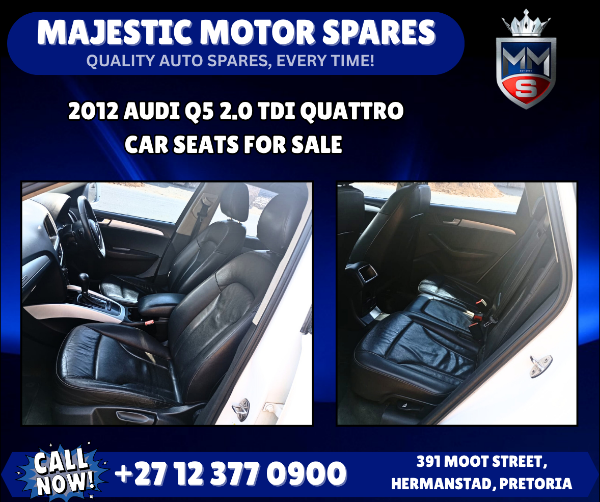 2012 Audi Q5 2.0 TDI Quattro Car Seats – For Sale - Private Seller 2012 Audi Q5 2.0 TDI Quattro Car Seats – For Sale - Private Seller