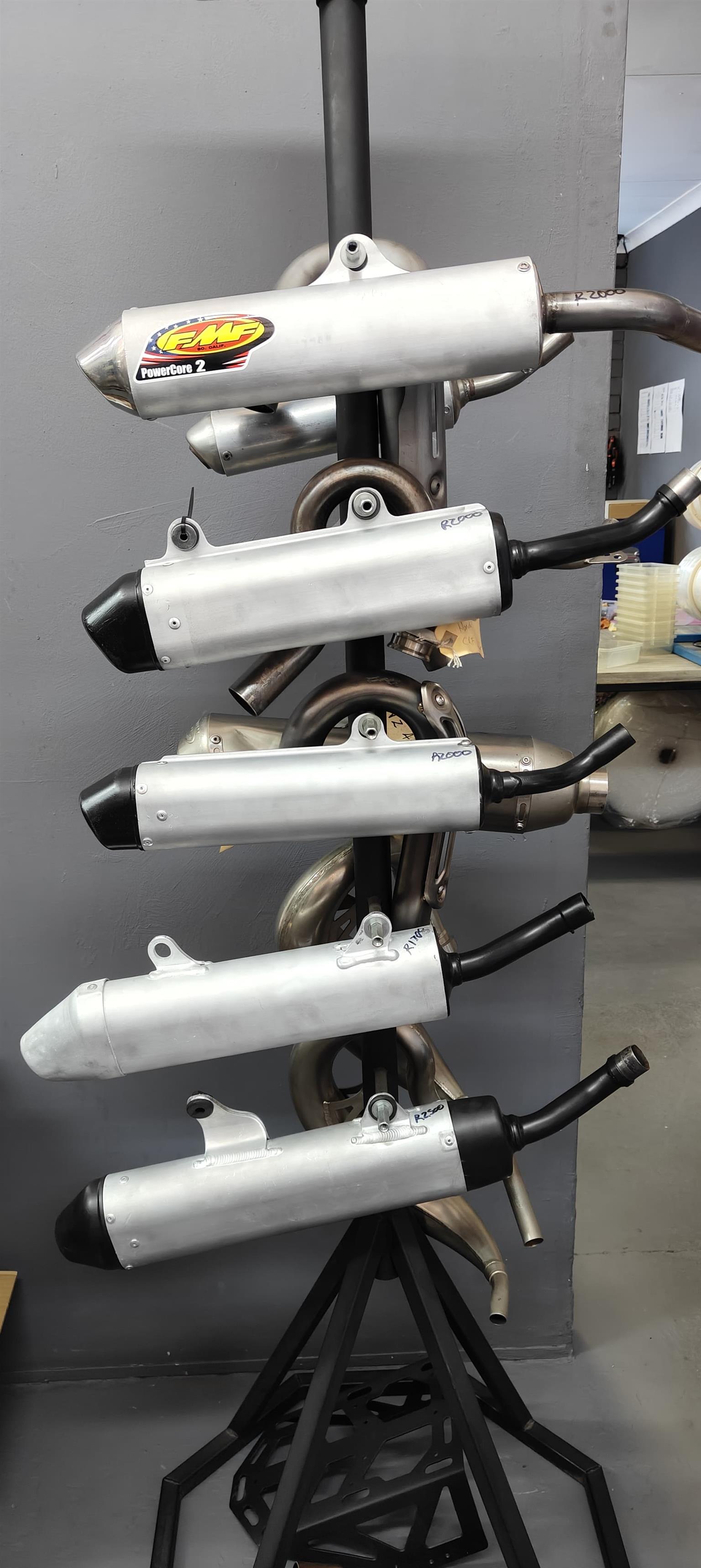 2ND HAND REFURBISHED 2 & 4 STROKE SILENCERS FOR SALE.
