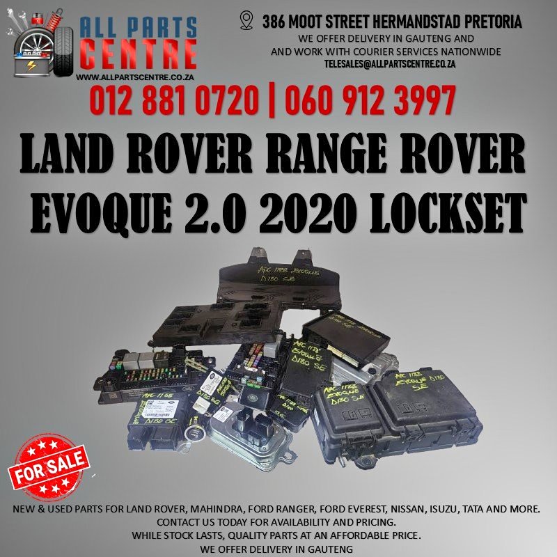 Land Rover Range Rover Evoque 2.0 2020 lockset - Private Seller Land Rover Range Rover Evoque 2.0 2020 lockset - Private Seller