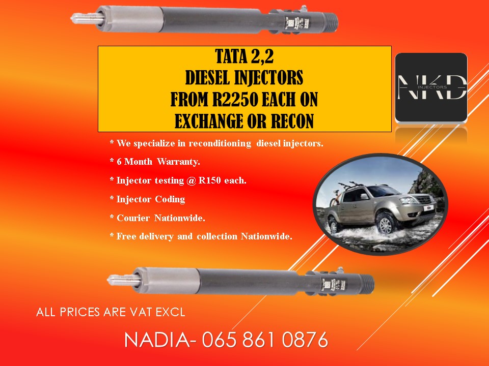 TATA 2.2 DIESEL INJECTORS FOR SALE ON EXCHANGE - Private Seller TATA 2.2 DIESEL INJECTORS FOR SALE ON EXCHANGE - Private Seller