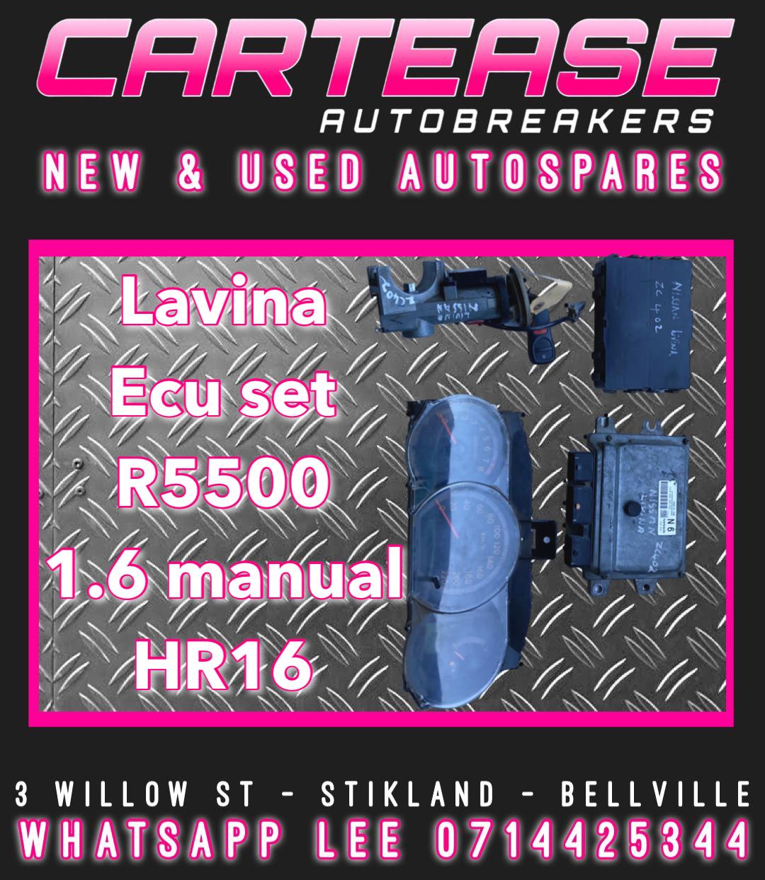 NISSAN LAVINA 1.6 MANUAL #HR16 ECU SET - Private Seller