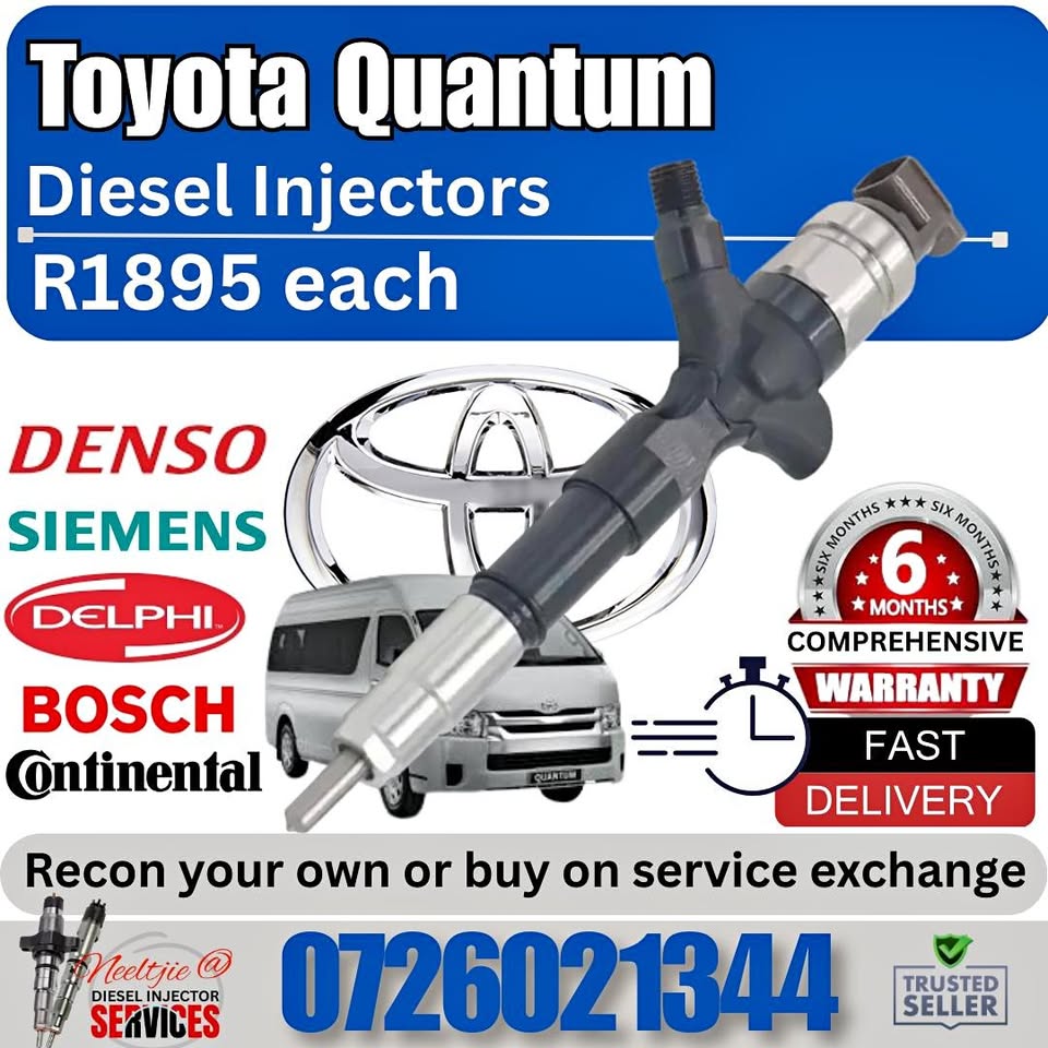 Toyota Quantum diesel injectors for sale - Private Seller