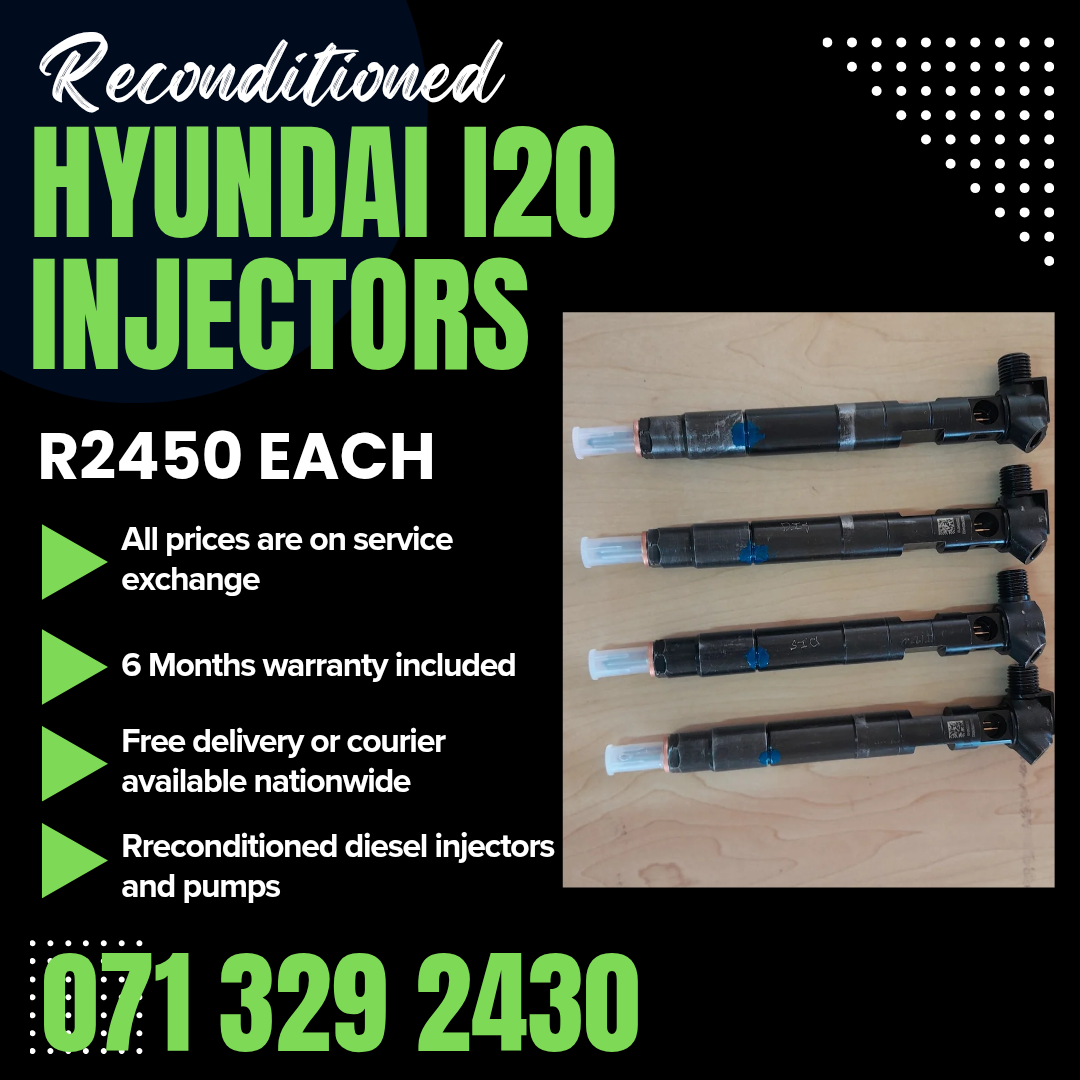 HYUNDAI I20 INJECTORS FOR SALE WITH WARRANTY INCLUDED - Private Seller HYUNDAI I20 INJECTORS FOR SALE WITH WARRANTY INCLUDED - Private Seller