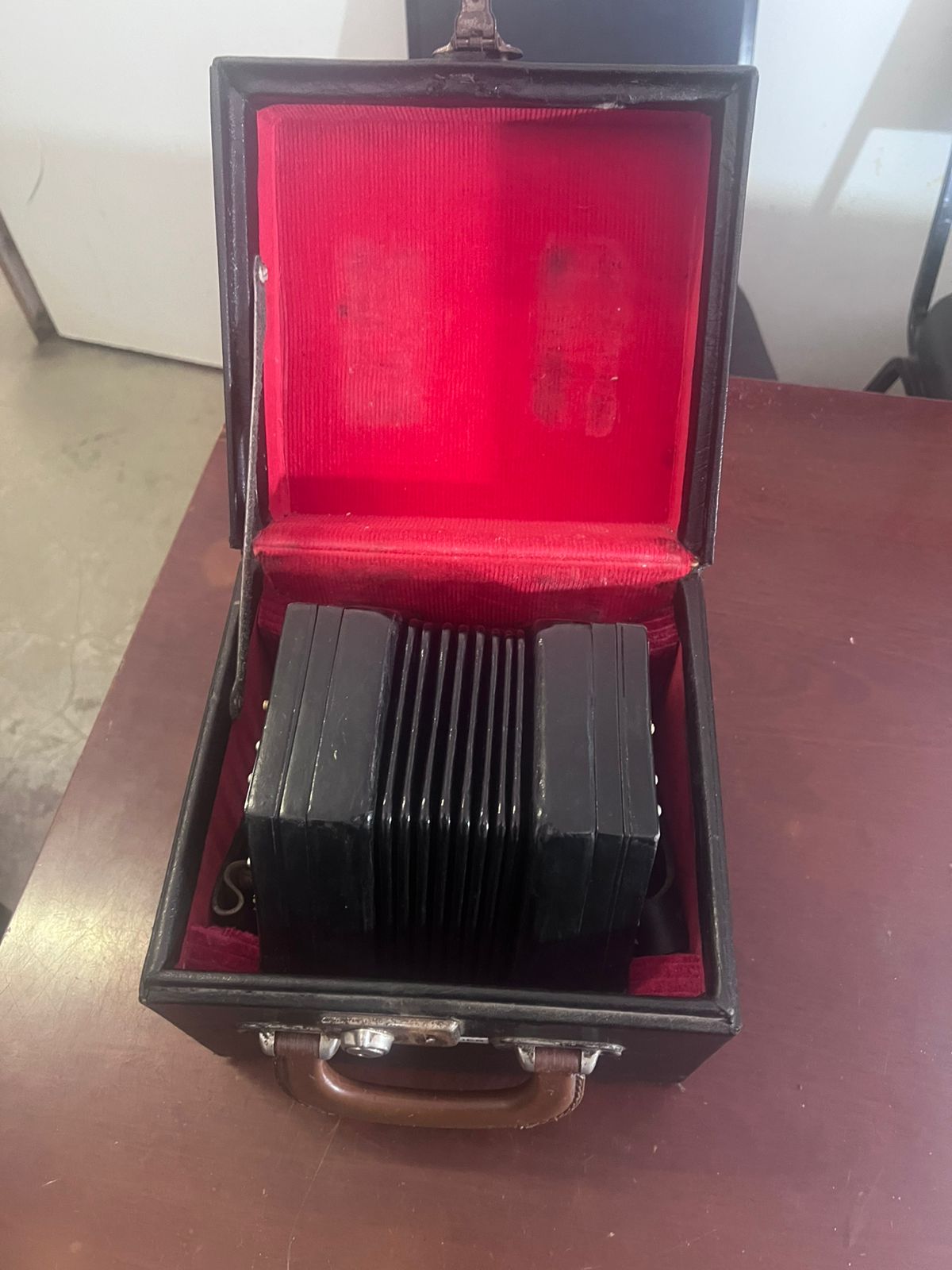 Wheatstone 41 Button Concertina With Original Case Wheatstone 41 Button Concertina With Original Case