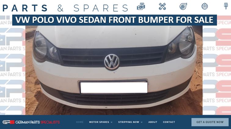 VW POLO VIVO SEDAN FRONT BUMPER FOR SALE - Private Seller VW POLO VIVO SEDAN FRONT BUMPER FOR SALE - Private Seller