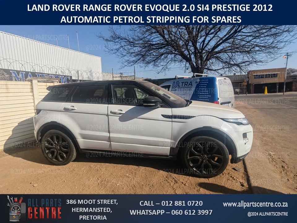 Land Rover Evoque Si4 2.0 2012 Petrol Automatic Stripping for Spares