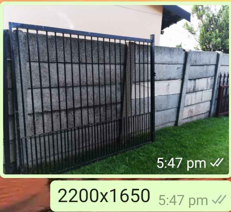 Steel gate 2200mm(w) x 1650mm(h)