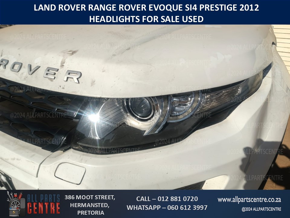 Si4 Evoque headlamps for sale used - Private Seller Si4 Evoque headlamps for sale used - Private Seller