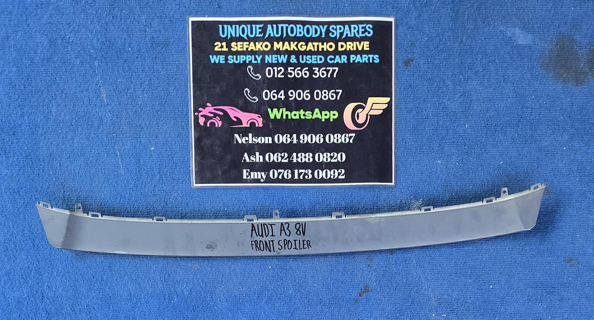 Front Spoiler For Audi A3 8V Front Spoiler For Audi A3 8V