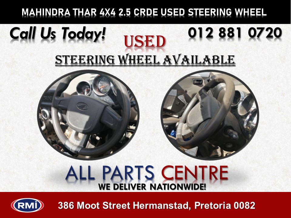 Mahindra Thar Used Steering Wheel for Sale - Private Seller
