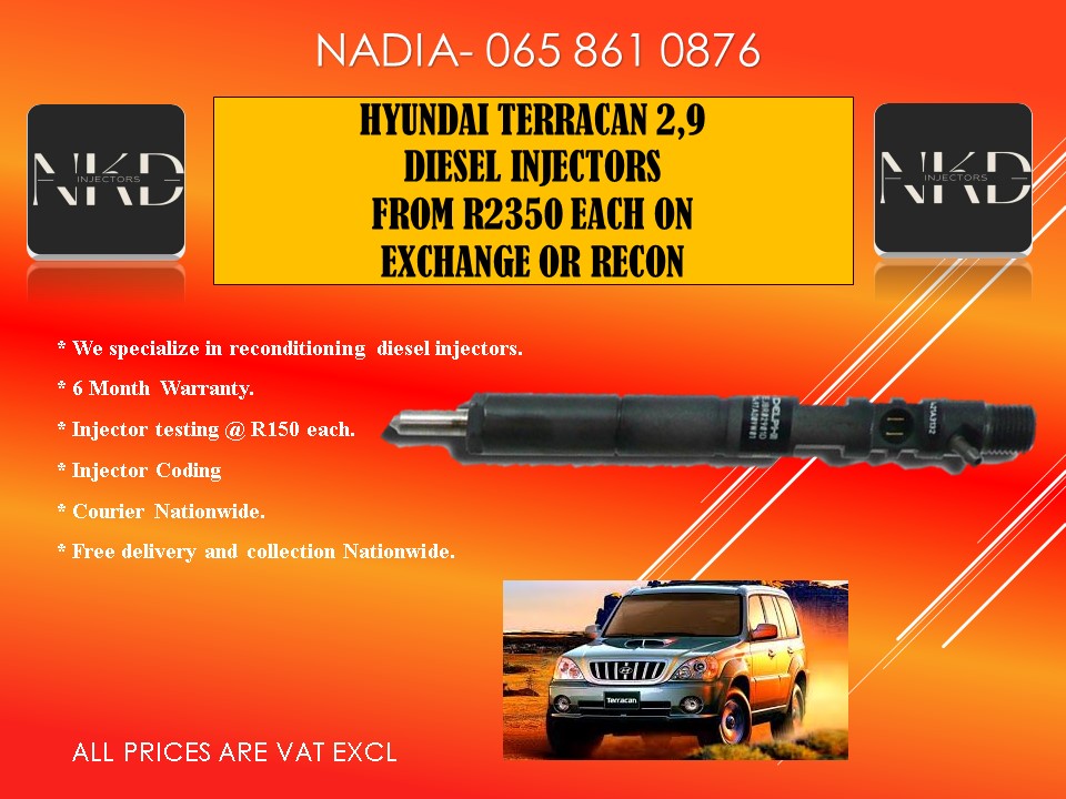Hyundai Terracan diesel injectors for sale or recon - Private Seller Hyundai Terracan diesel injectors for sale or recon - Private Seller