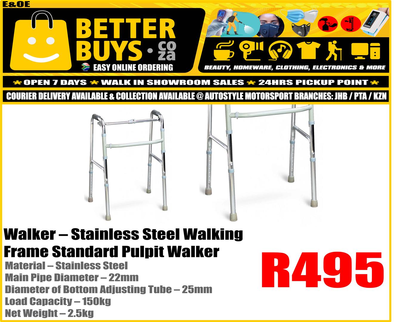 Stainless Steel Walking Frame Standard Pulpit Walker