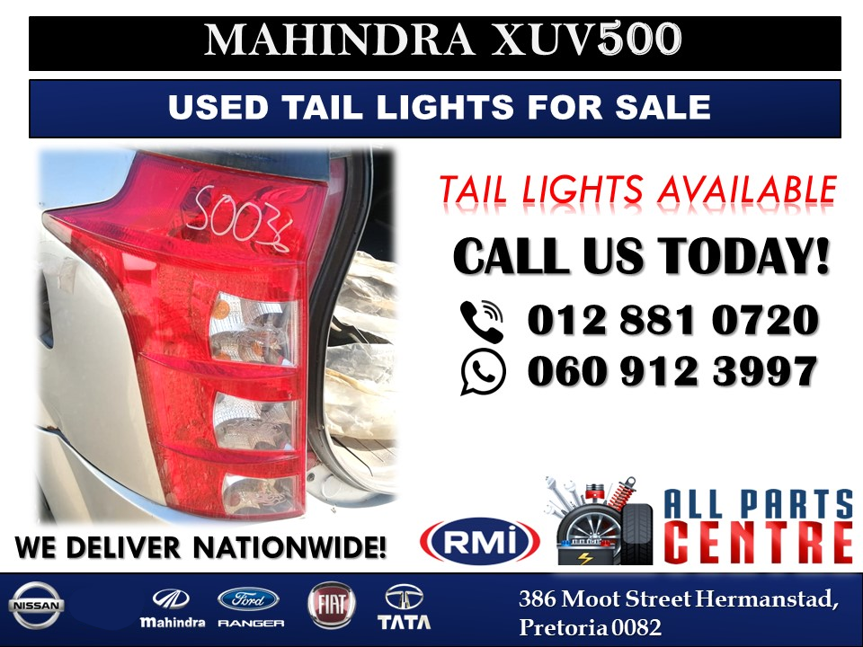 Mahindra Xuv500 Used Tail Lights for Sale - Private Seller Mahindra Xuv500 Used Tail Lights for Sale - Private Seller