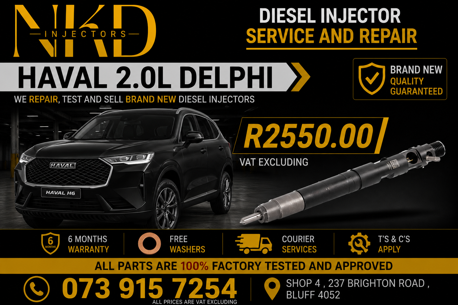Haval 2.0L Delphi_Diesel_Injectors - Private Seller Haval 2.0L Delphi_Diesel_Injectors - Private Seller